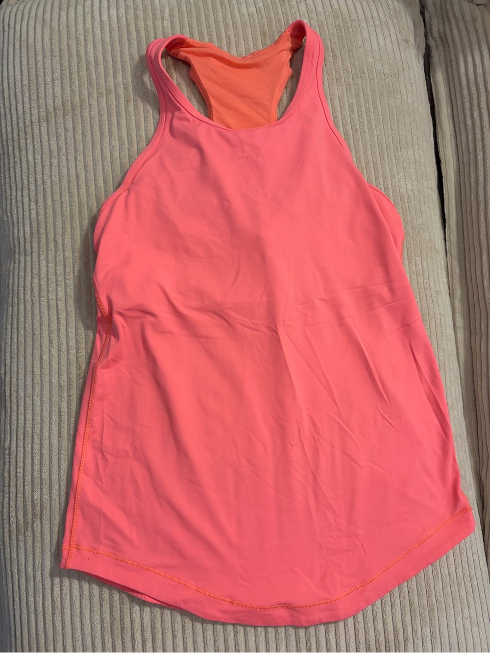lululemon athletica Coral-Pink Racerback Tank